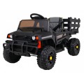 Autko Farmer Pick-Up Kids černý dálkový kufr EVA Lopata MP3 LED