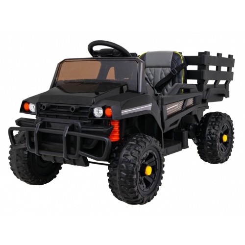 Autko Farmer Pick-Up Kids černý dálkový kufr EVA Lopata MP3 LED