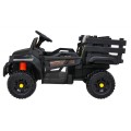 Autko Farmer Pick-Up Kids černý dálkový kufr EVA Lopata MP3 LED
