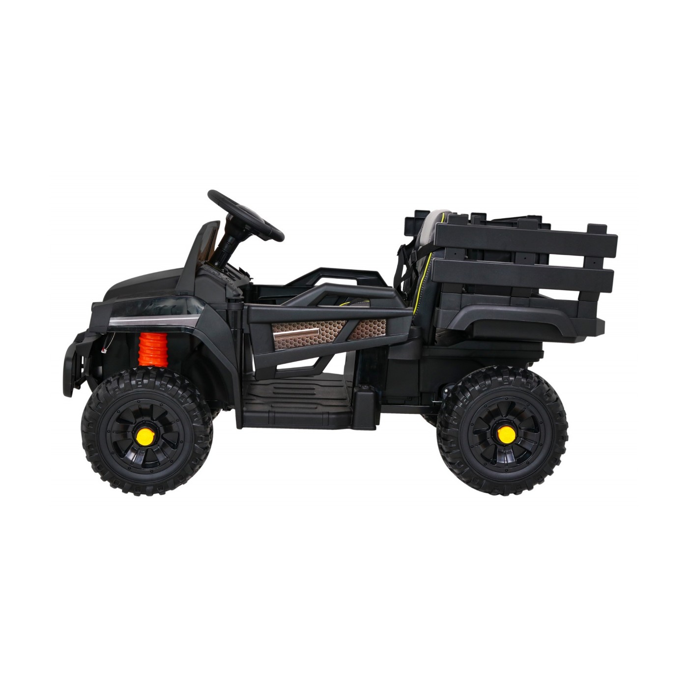 Autko Farmer Pick-Up Kids černý dálkový kufr EVA Lopata MP3 LED