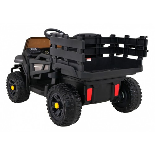 Autko Farmer Pick-Up Kids černý dálkový kufr EVA Lopata MP3 LED