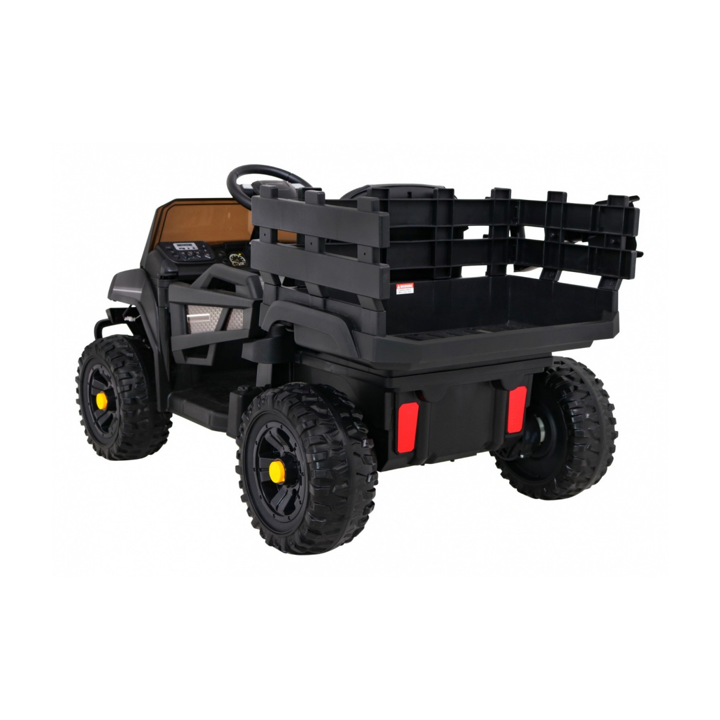 Autko Farmer Pick-Up Kids černý dálkový kufr EVA Lopata MP3 LED