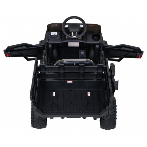 Autko Farmer Pick-Up Kids černý dálkový kufr EVA Lopata MP3 LED