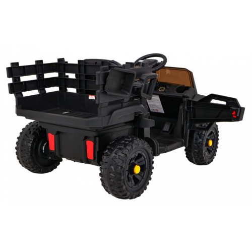 Autko Farmer Pick-Up Kids černý dálkový kufr EVA Lopata MP3 LED
