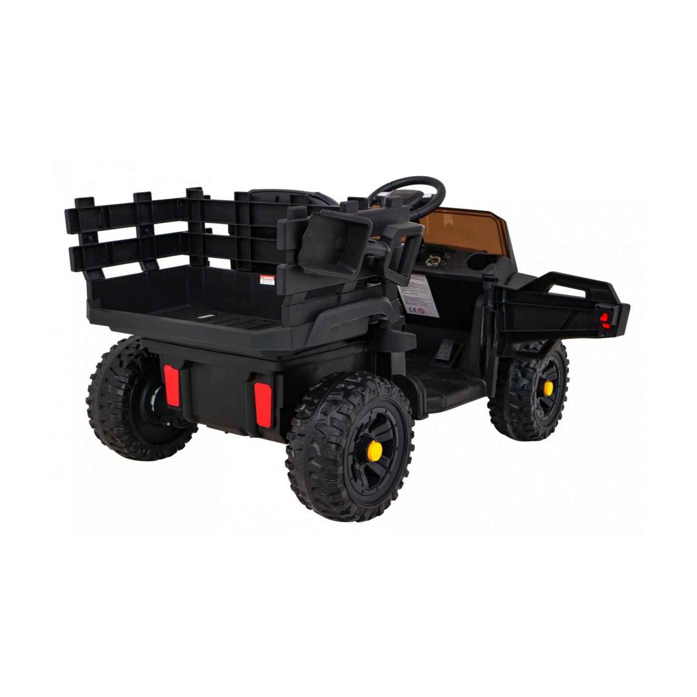 Autko Farmer Pick-Up Kids černý dálkový kufr EVA Lopata MP3 LED