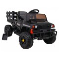 Autko Farmer Pick-Up Kids černý dálkový kufr EVA Lopata MP3 LED