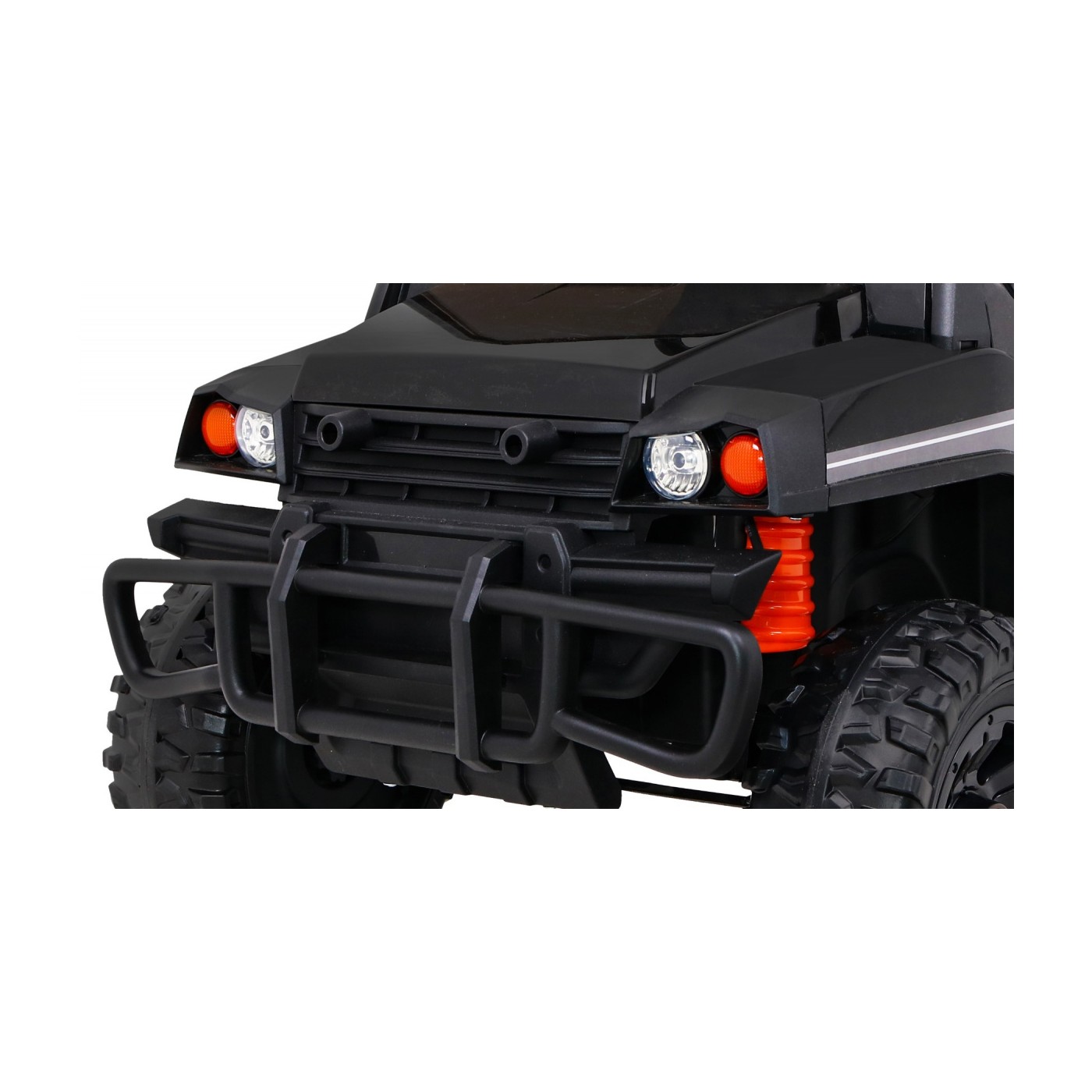 Autko Farmer Pick-Up Kids černý dálkový kufr EVA Lopata MP3 LED