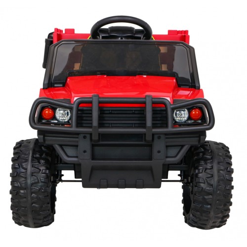 Autko Farmer Pick-up Děti Červený Dálkový Kufr EVA Lopata MP3 LED