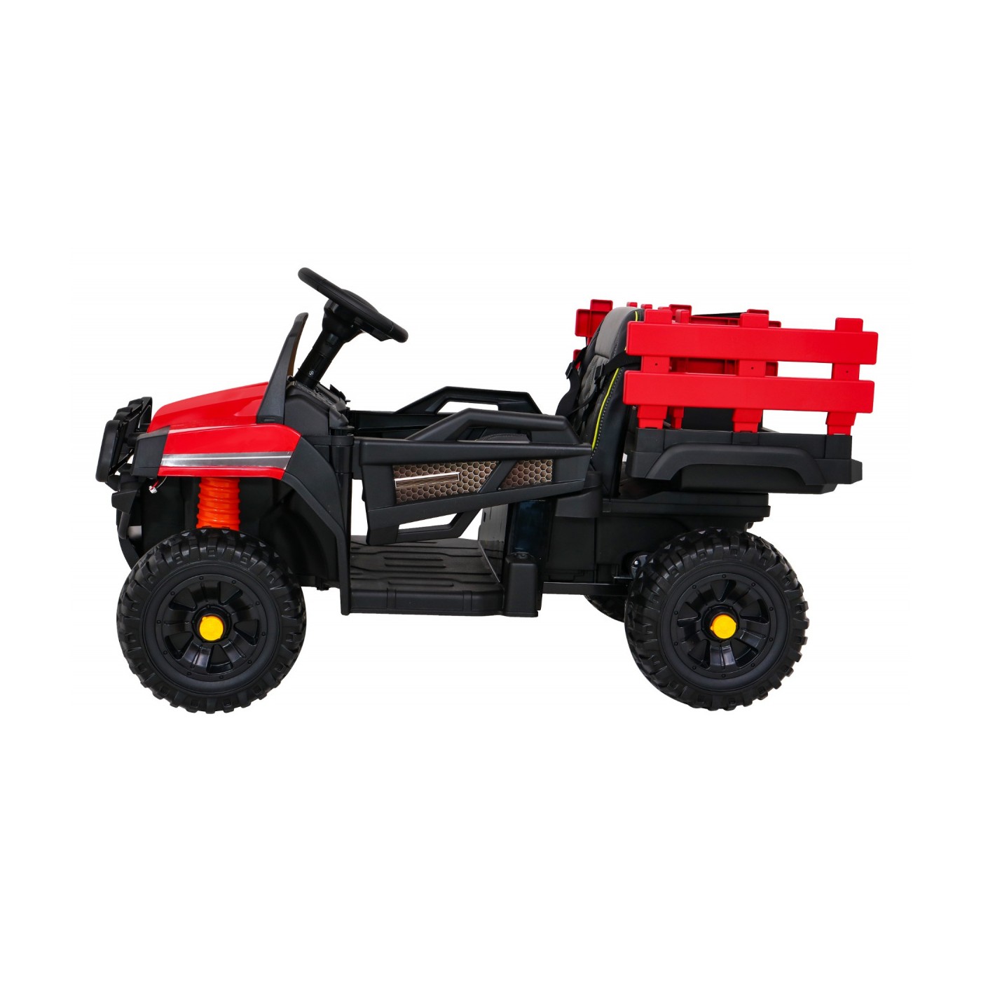 Autko Farmer Pick-up Děti Červený Dálkový Kufr EVA Lopata MP3 LED
