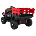 Autko Farmer Pick-up Děti Červený Dálkový Kufr EVA Lopata MP3 LED