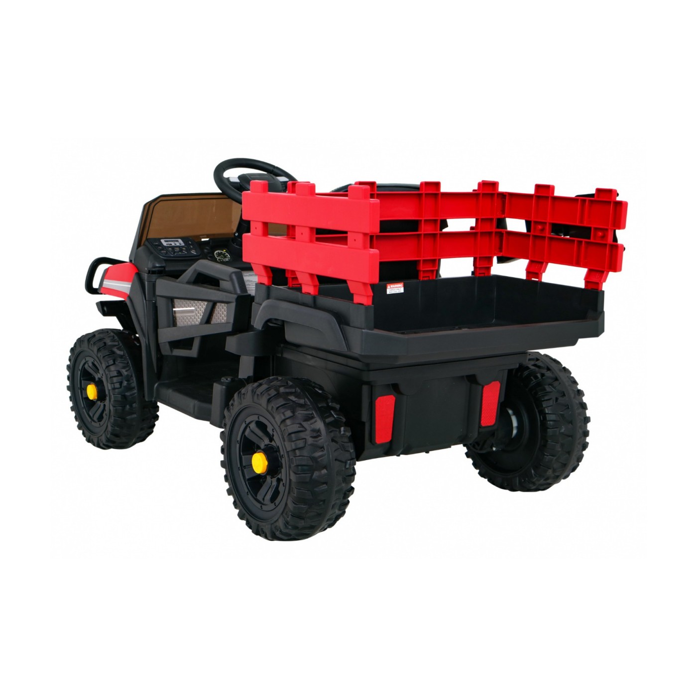Autko Farmer Pick-up Děti Červený Dálkový Kufr EVA Lopata MP3 LED