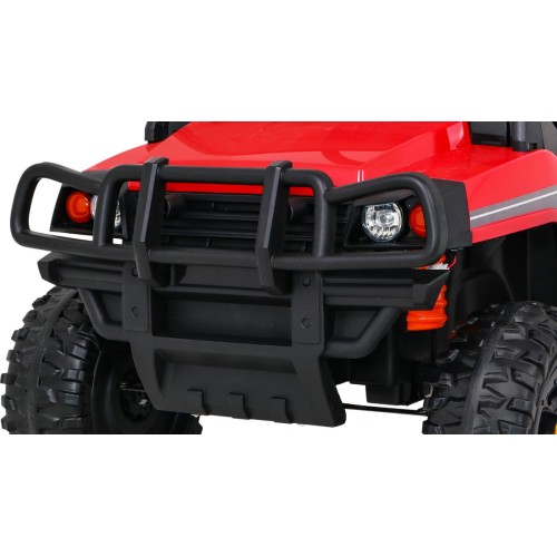 Autko Farmer Pick-up Děti Červený Dálkový Kufr EVA Lopata MP3 LED