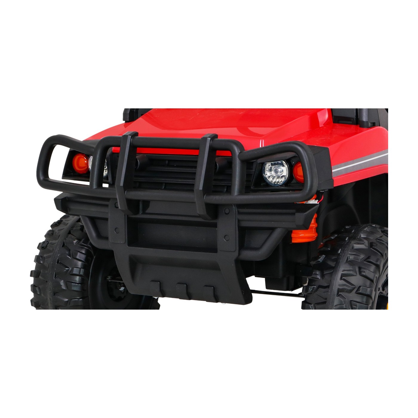 Autko Farmer Pick-up Děti Červený Dálkový Kufr EVA Lopata MP3 LED