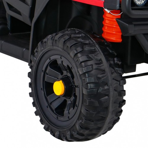 Autko Farmer Pick-up Děti Červený Dálkový Kufr EVA Lopata MP3 LED
