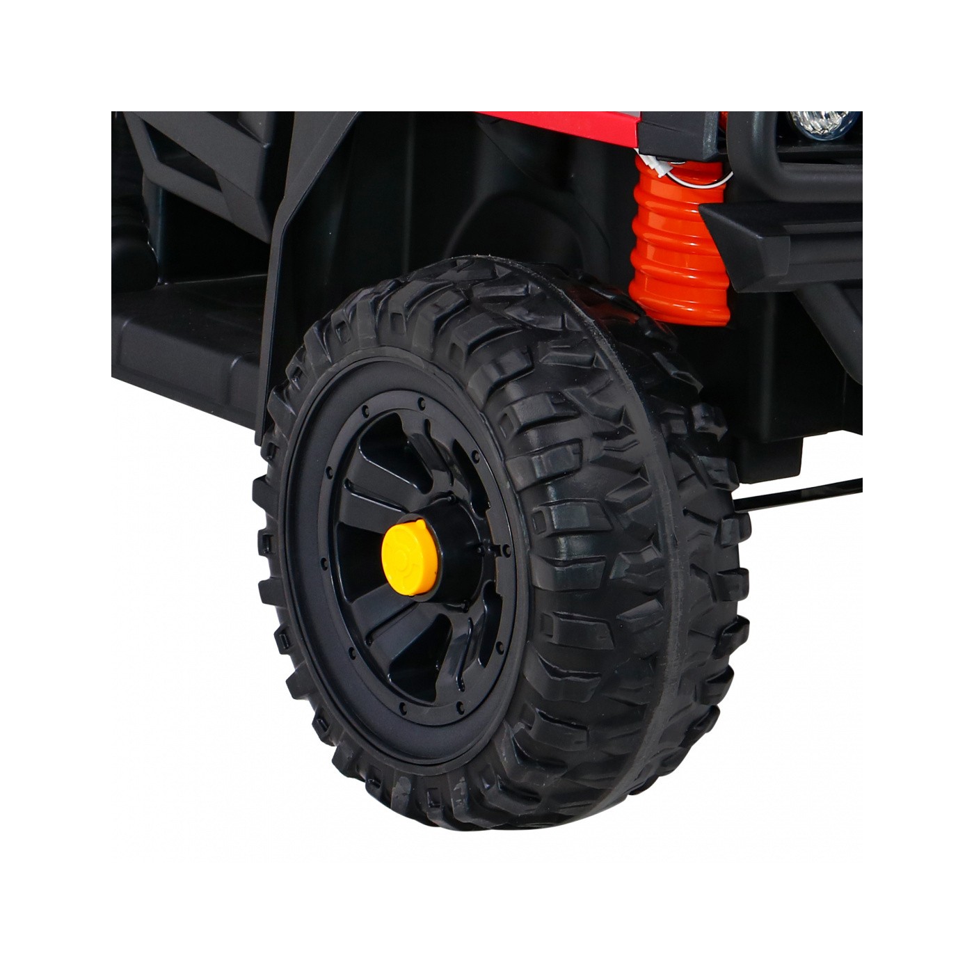 Autko Farmer Pick-up Děti Červený Dálkový Kufr EVA Lopata MP3 LED