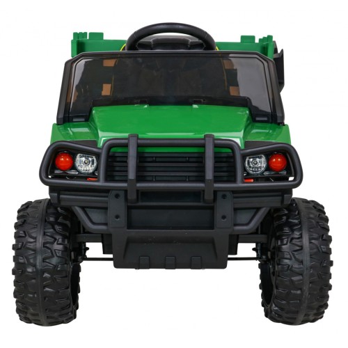 Autko Farmer Pick-up Děti Zelený Dálkový Kufr EVA Lopata MP3 LED