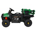 Autko Farmer Pick-up Děti Zelený Dálkový Kufr EVA Lopata MP3 LED