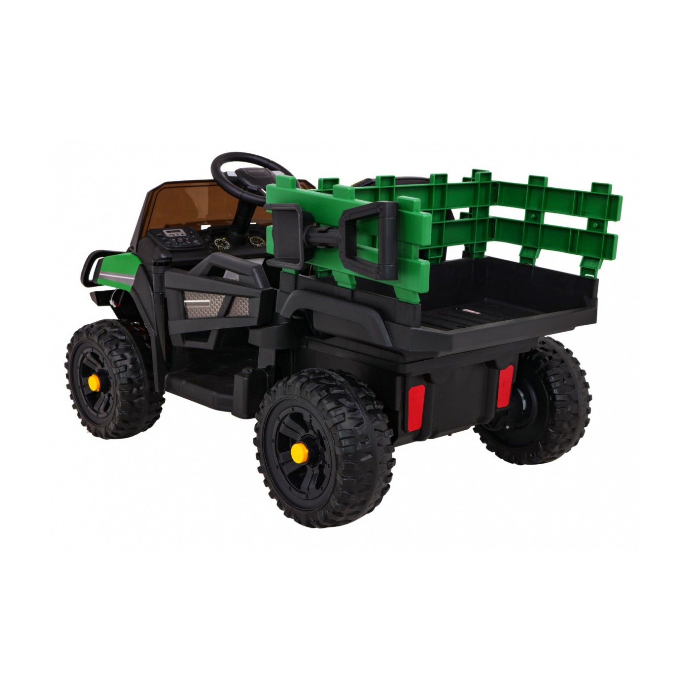 Autko Farmer Pick-up Děti Zelený Dálkový Kufr EVA Lopata MP3 LED