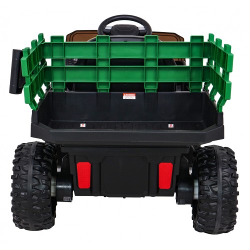Autko Farmer Pick-up Děti Zelený Dálkový Kufr EVA Lopata MP3 LED