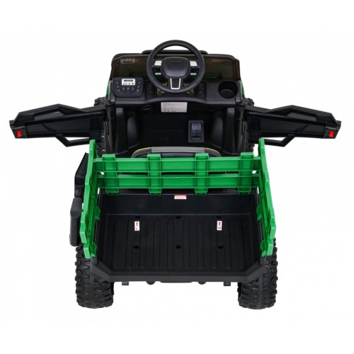 Autko Farmer Pick-up Děti Zelený Dálkový Kufr EVA Lopata MP3 LED