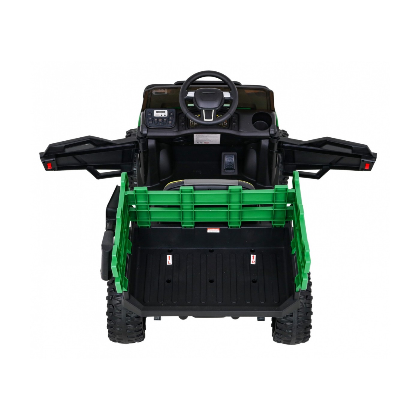 Autko Farmer Pick-up Děti Zelený Dálkový Kufr EVA Lopata MP3 LED