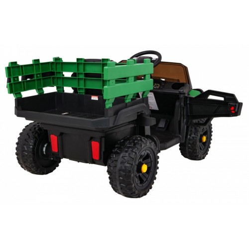 Autko Farmer Pick-up Děti Zelený Dálkový Kufr EVA Lopata MP3 LED