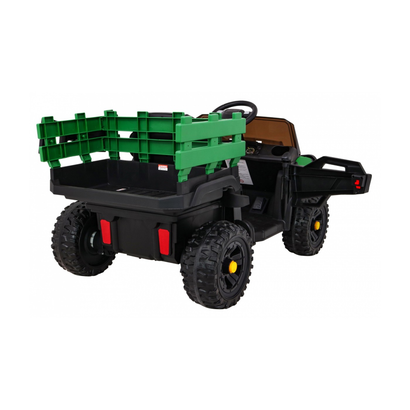 Autko Farmer Pick-up Děti Zelený Dálkový Kufr EVA Lopata MP3 LED