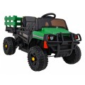 Autko Farmer Pick-up Děti Zelený Dálkový Kufr EVA Lopata MP3 LED