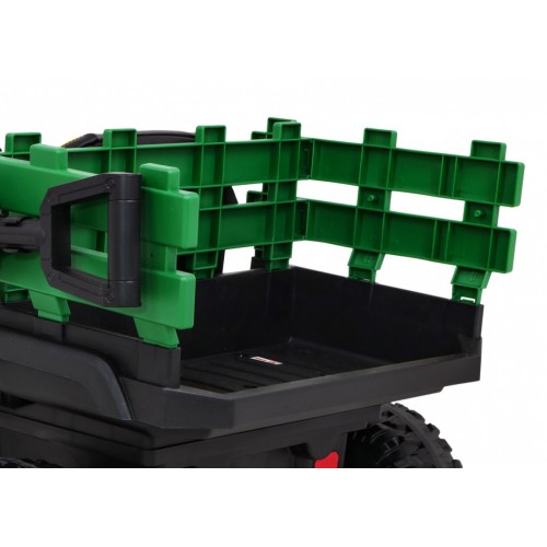 Autko Farmer Pick-up Děti Zelený Dálkový Kufr EVA Lopata MP3 LED