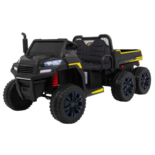 Autko Farmer Truck pro 2 děti černá + Naped 4x4 + dálkové ovládání + Kiper + Audio LED