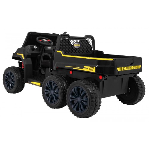 Autko Farmer Truck pro 2 děti černá + Naped 4x4 + dálkové ovládání + Kiper + Audio LED