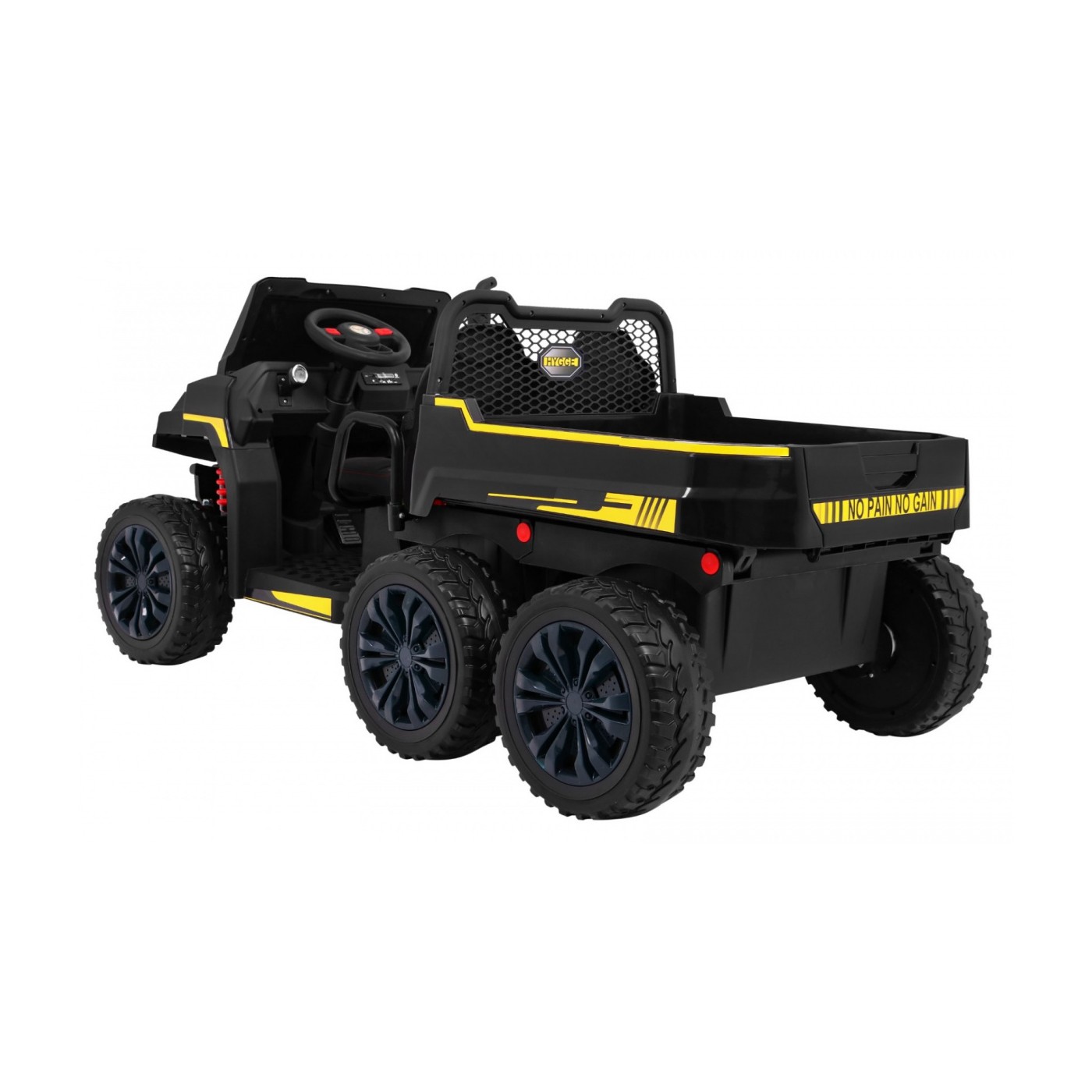 Autko Farmer Truck pro 2 děti černá + Naped 4x4 + dálkové ovládání + Kiper + Audio LED