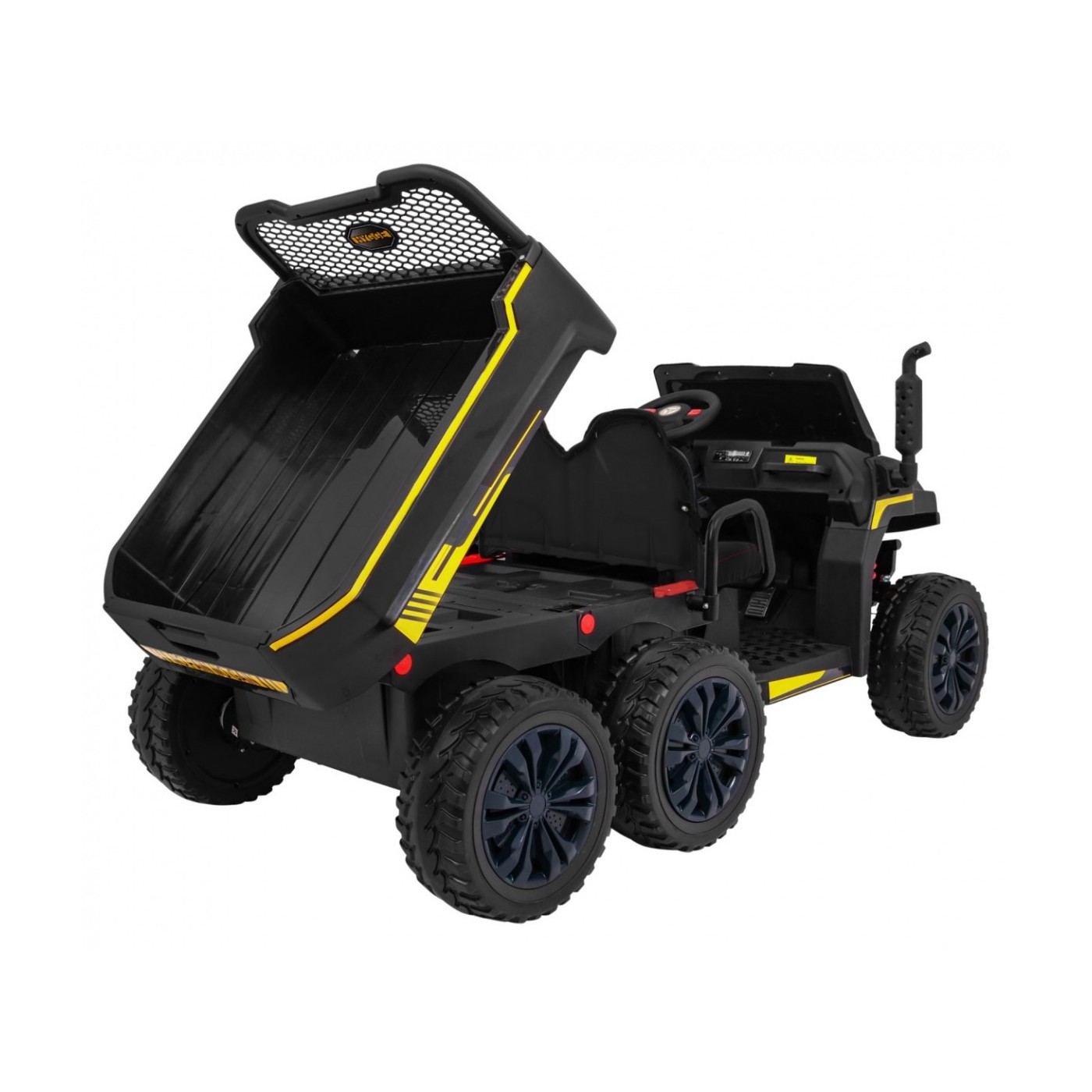 Autko Farmer Truck pro 2 děti černá + Naped 4x4 + dálkové ovládání + Kiper + Audio LED