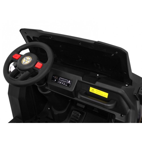Autko Farmer Truck pro 2 děti černá + Naped 4x4 + dálkové ovládání + Kiper + Audio LED