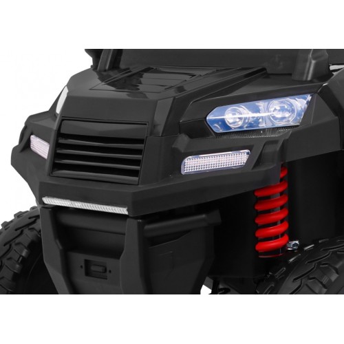 Autko Farmer Truck pro 2 děti černá + Naped 4x4 + dálkové ovládání + Kiper + Audio LED