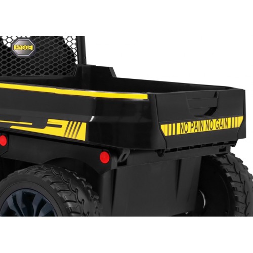 Autko Farmer Truck pro 2 děti černá + Naped 4x4 + dálkové ovládání + Kiper + Audio LED