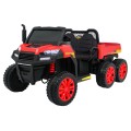 Autko Farmer Truck pro 2 děti červená + Naped 4x4 + dálkové ovládání + Kiper + Audio LED