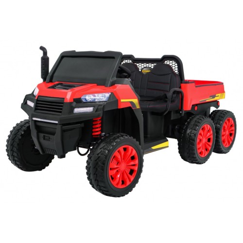 Autko Farmer Truck pro 2 děti červená + Naped 4x4 + dálkové ovládání + Kiper + Audio LED