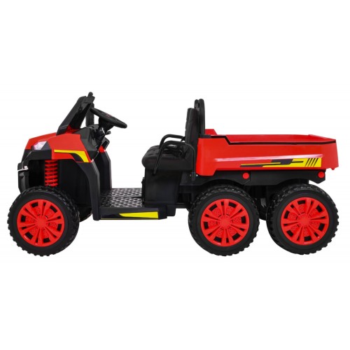 Autko Farmer Truck pro 2 děti červená + Naped 4x4 + dálkové ovládání + Kiper + Audio LED