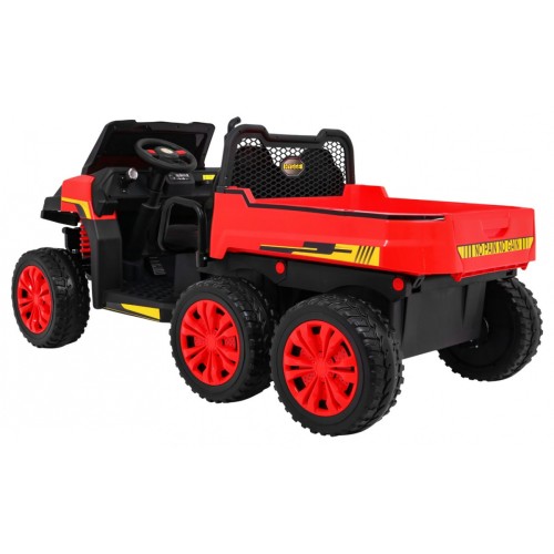 Autko Farmer Truck pro 2 děti červená + Naped 4x4 + dálkové ovládání + Kiper + Audio LED