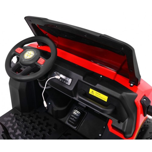 Autko Farmer Truck pro 2 děti červená + Naped 4x4 + dálkové ovládání + Kiper + Audio LED
