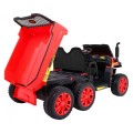 Autko Farmer Truck pro 2 děti červená + Naped 4x4 + dálkové ovládání + Kiper + Audio LED