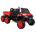 Autko Farmer Truck pro 2 děti červená + Naped 4x4 + dálkové ovládání + Kiper + Audio LED