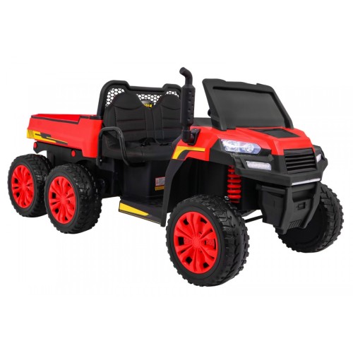 Autko Farmer Truck pro 2 děti červená + Naped 4x4 + dálkové ovládání + Kiper + Audio LED