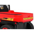 Autko Farmer Truck pro 2 děti červená + Naped 4x4 + dálkové ovládání + Kiper + Audio LED