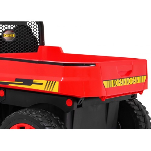 Autko Farmer Truck pro 2 děti červená + Naped 4x4 + dálkové ovládání + Kiper + Audio LED