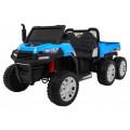 Autko Farmer Truck pro 2 děti modrá + 4x4 pohon + dálkové ovládání + Kiper + Audio LED