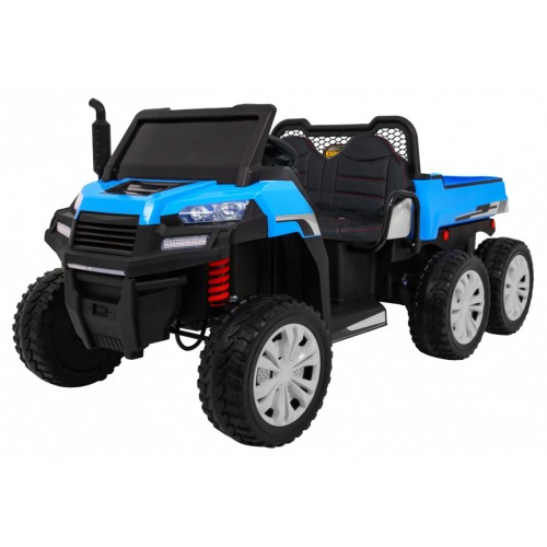 Autko Farmer Truck pro 2 děti modrá + 4x4 pohon + dálkové ovládání + Kiper + Audio LED