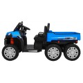 Autko Farmer Truck pro 2 děti modrá + 4x4 pohon + dálkové ovládání + Kiper + Audio LED