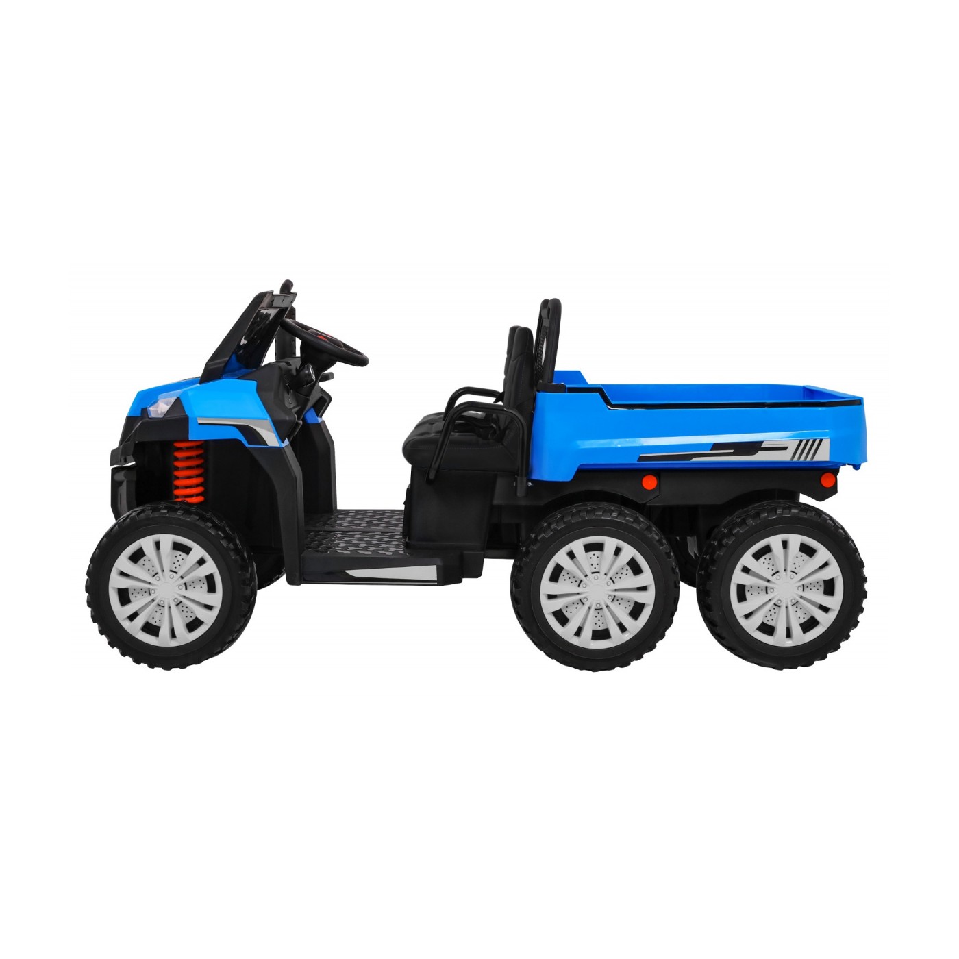 Autko Farmer Truck pro 2 děti modrá + 4x4 pohon + dálkové ovládání + Kiper + Audio LED